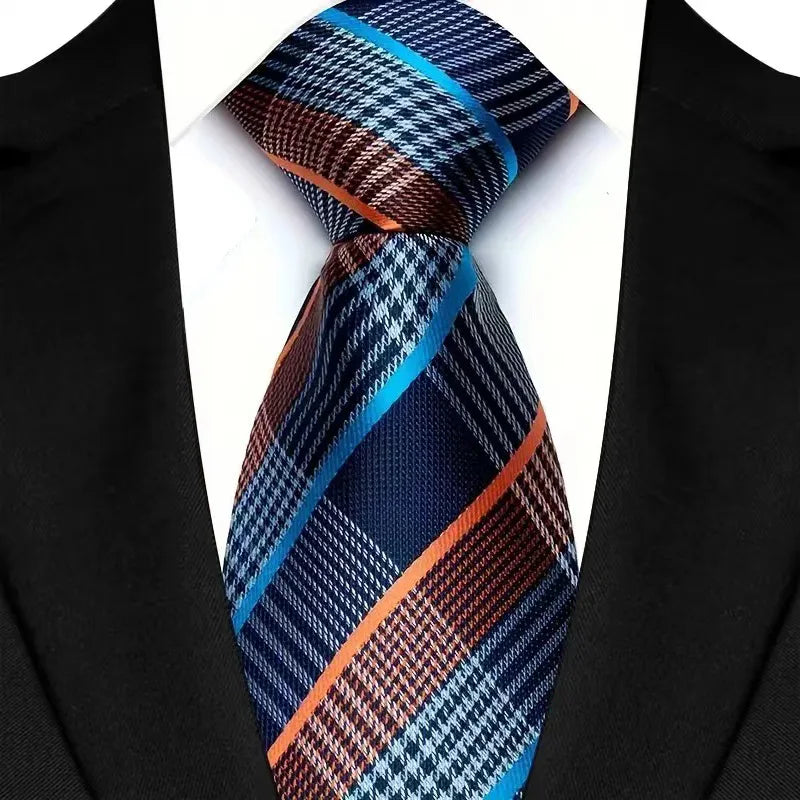 Gray Blue Paisley For Man Groom Jacquard Woven Necktie