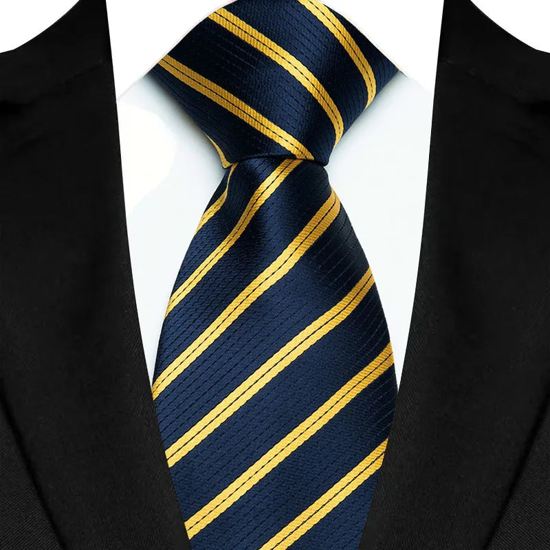 Yellow Blue Paisley For Man Groom Jacquard Woven Necktie