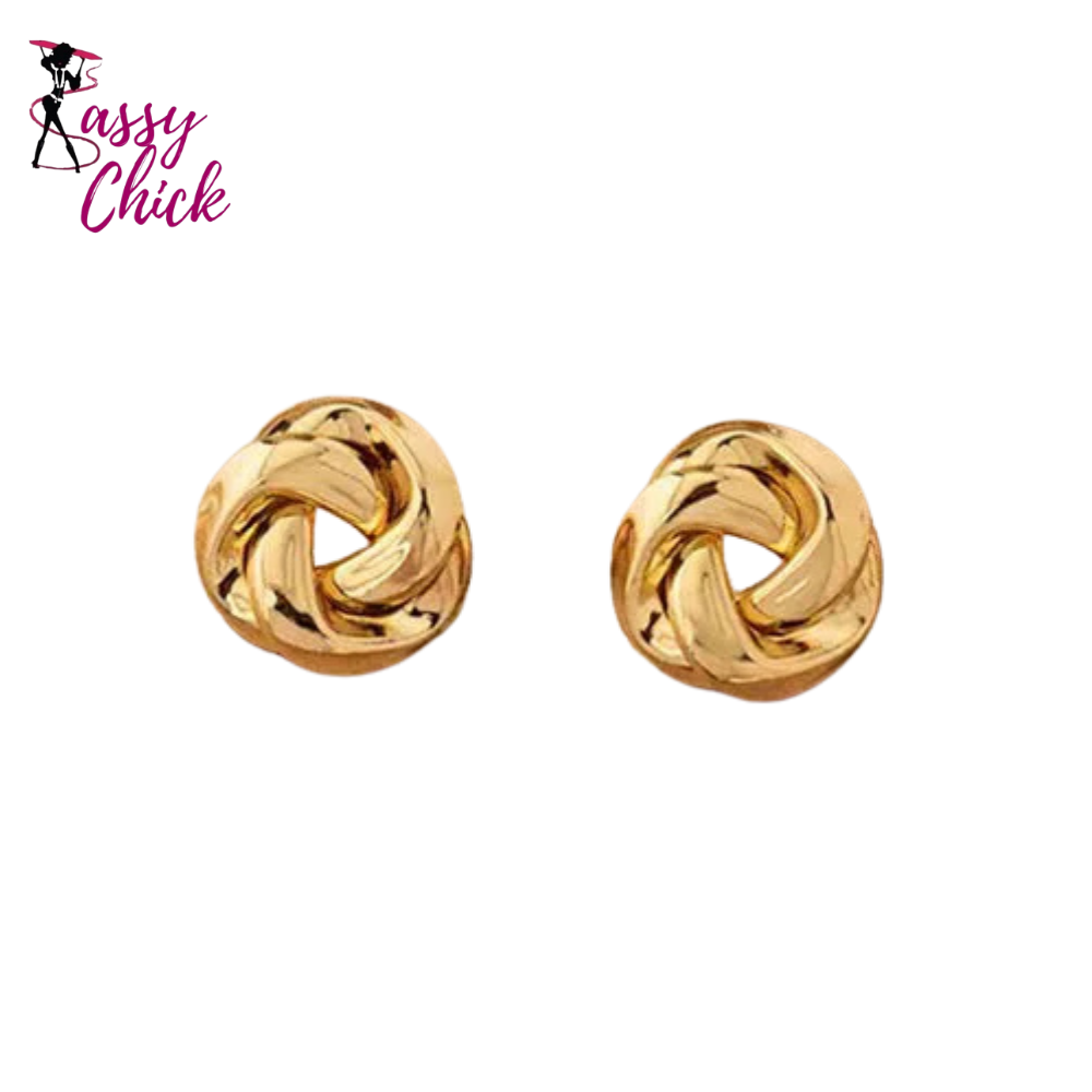 Pearl Metal Irregular Earring Sassy Chick Logo