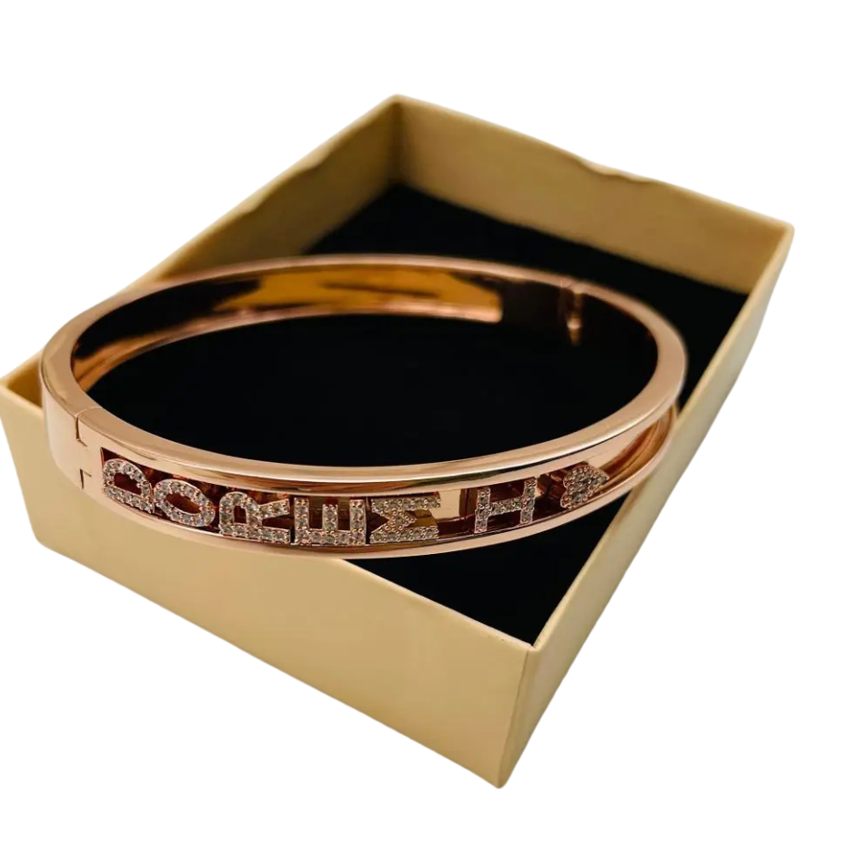 Personalized Charms Slide Bangle