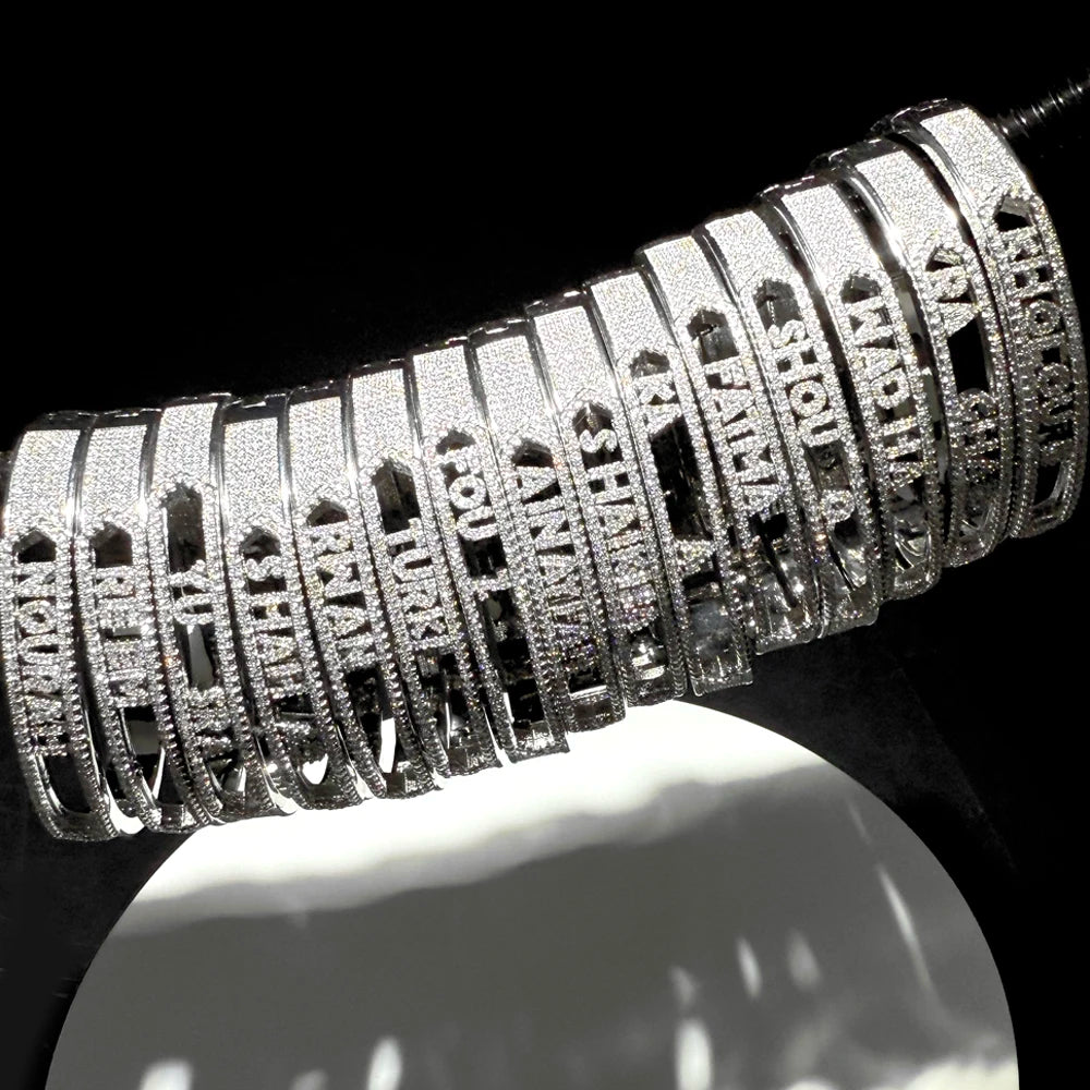 Personalized Name Paved 5A Cubic Zirconia Customize Bracelet