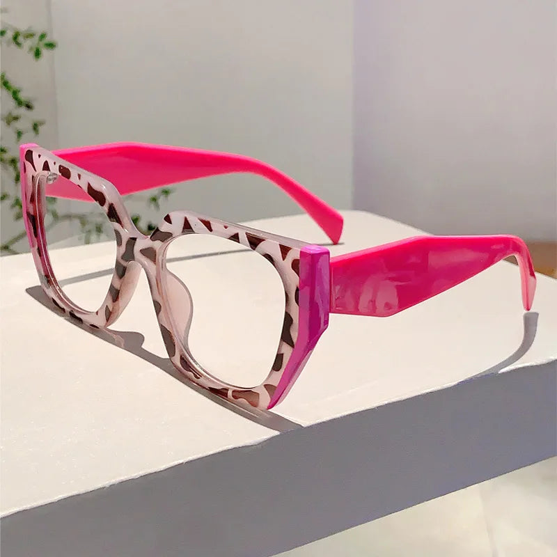 Pink Elegant Cat Eye Glasses