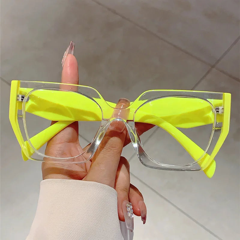 Yellow Elegant cat eye glasses