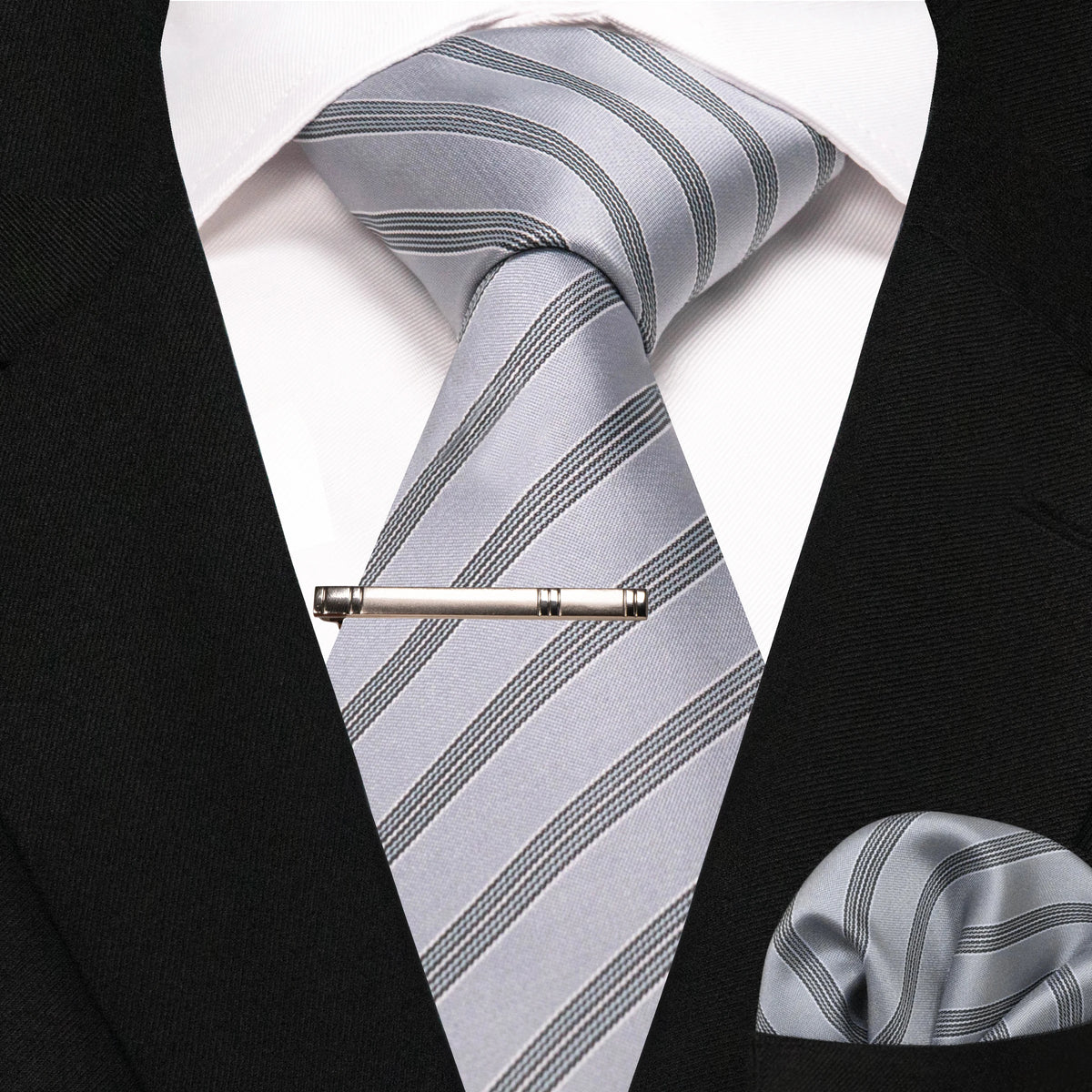 Plaid Stripe Men Fashion Silk Wedding Tie