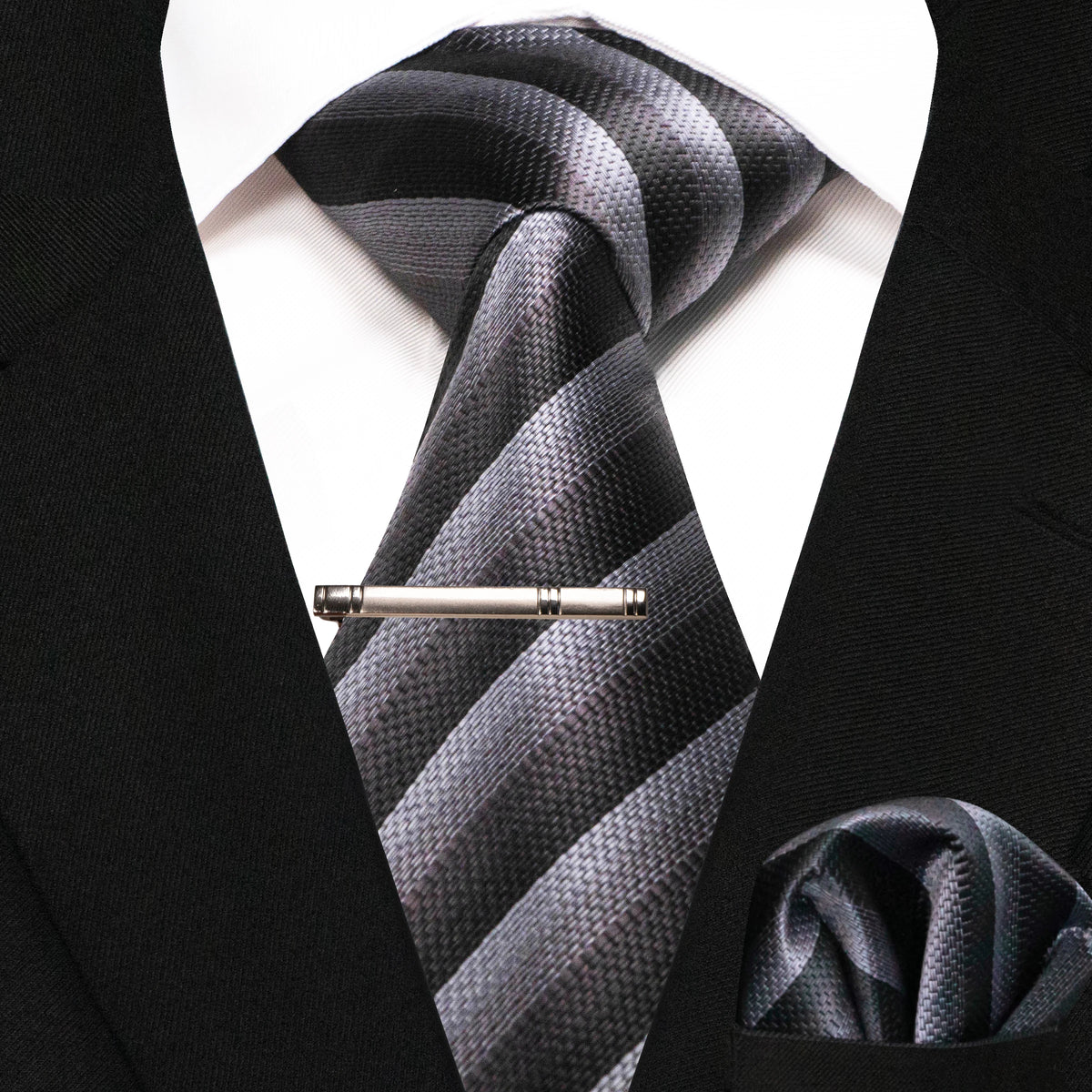 Plaid Stripe Men Fashion Silk Wedding Tie