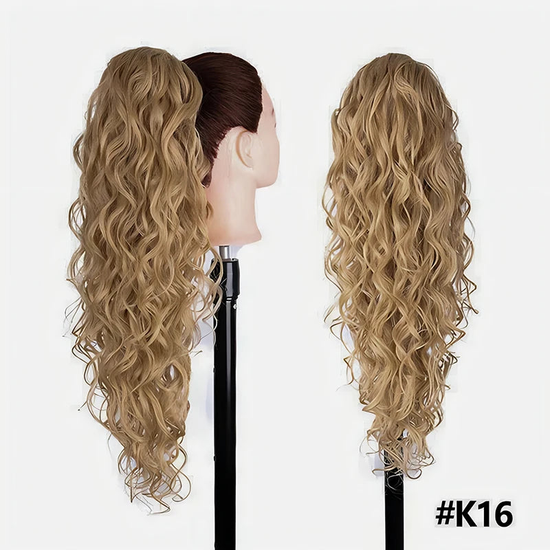 Ponytail Hair Extensions Synthetic 28 Inch Drawstring
