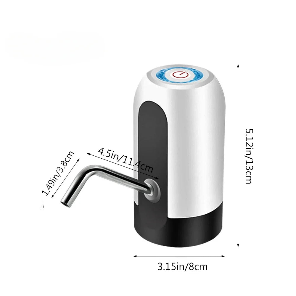 USB Rechargeable Water Dispenser Pump – Fits 5 Gallon Bottles