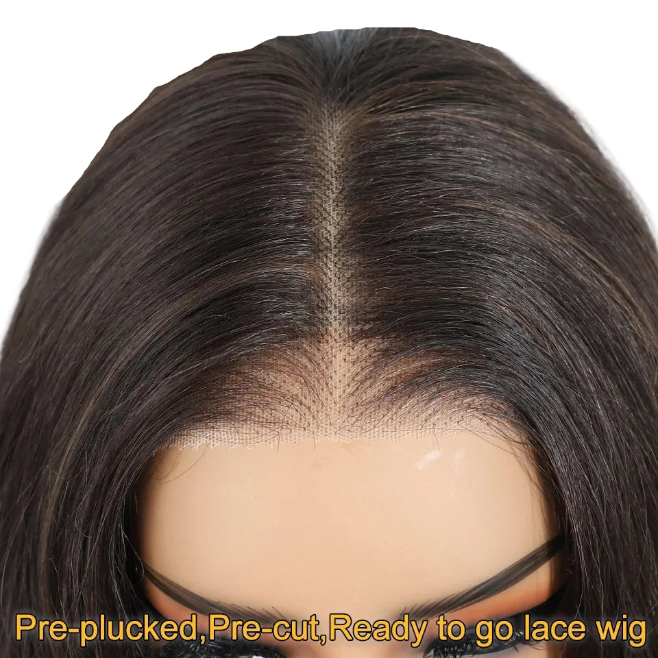 Pre Plucked Pre Cut Wear and Go Long Body Wave Synthetic Wigs