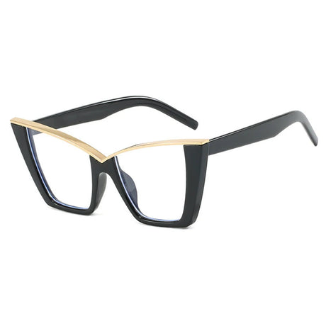 Presbyopia Brow Line Casual Reading Women Glasses gold black