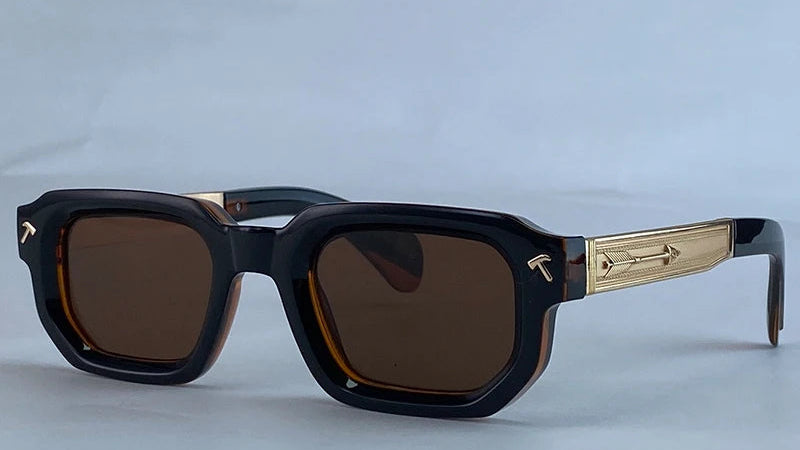 Punk Classic Driving Rectangle Polarized Sunglasses