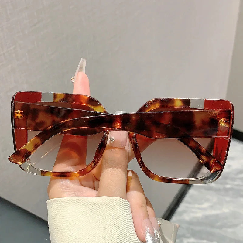 Punk Popular Outdoor Square Big Frame Sunglasses