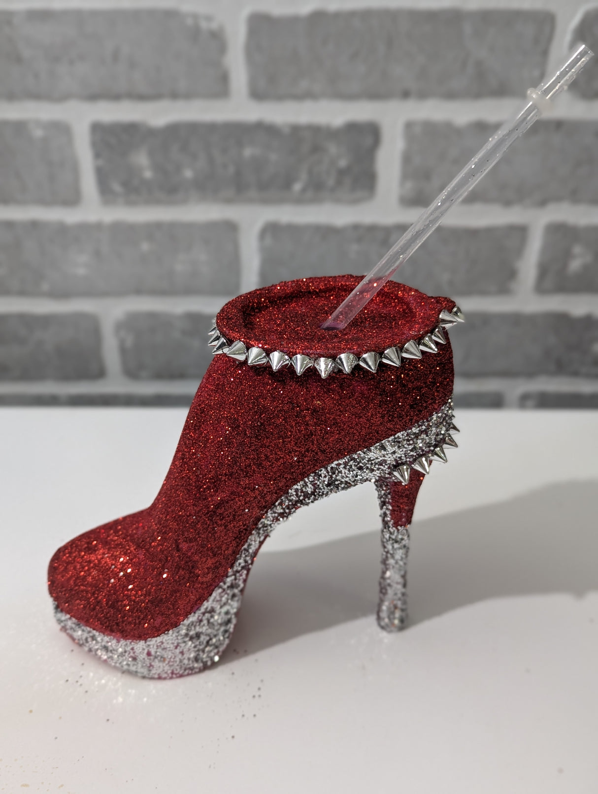 Red Stiletto Heel Tumbler Cup