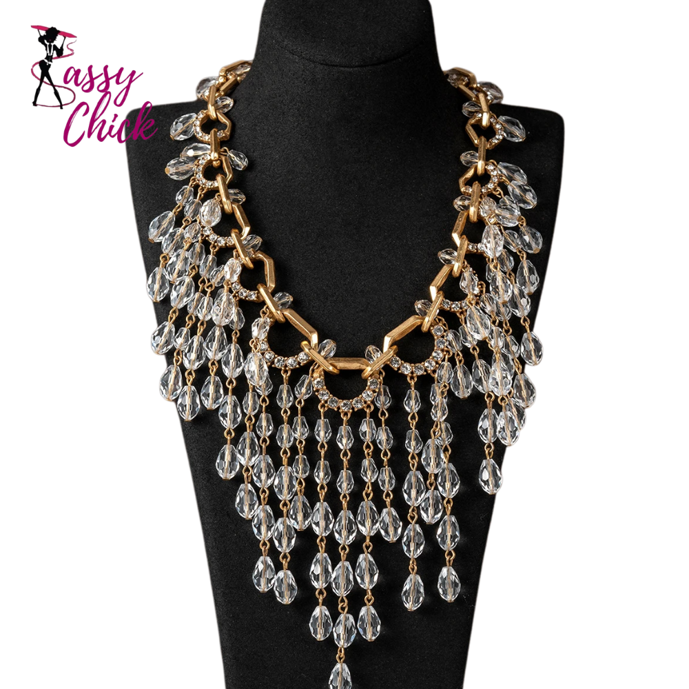 Resin Beads Necklace Sassy Chick Logo
