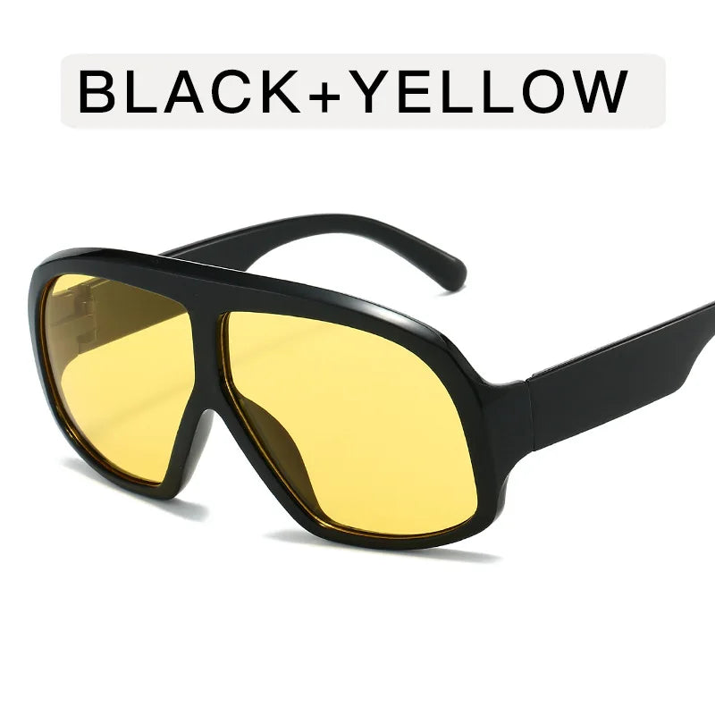 black yellow sunglasses