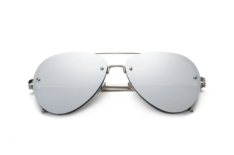 42042740998213 retro clear lens coating mirror sunglasses silver