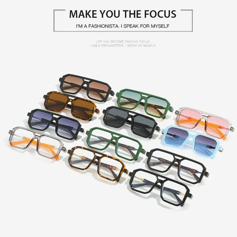 Collection of Retro Men Square Sunglasses