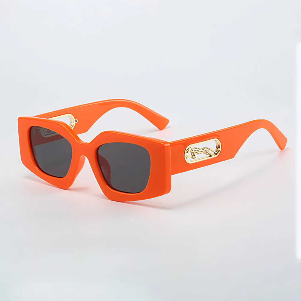 Retro Oval Sunglasses orange