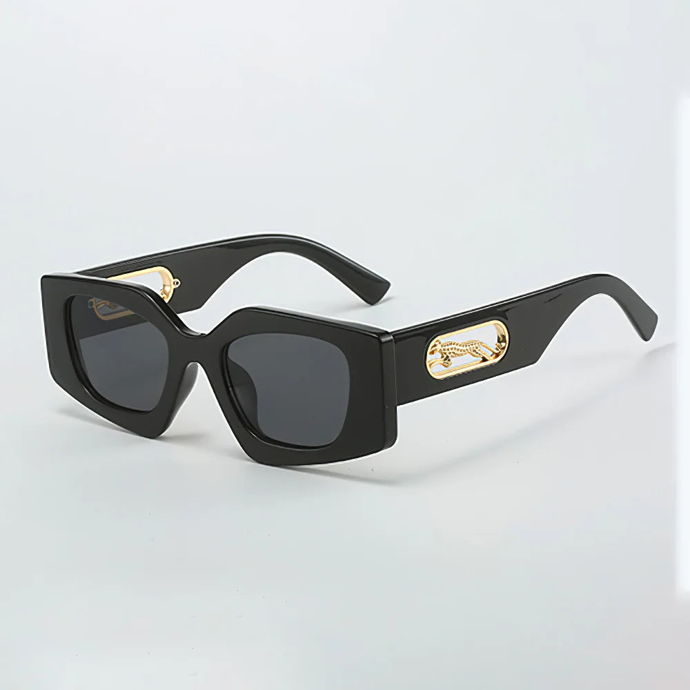 Retro Oval Sunglasses black