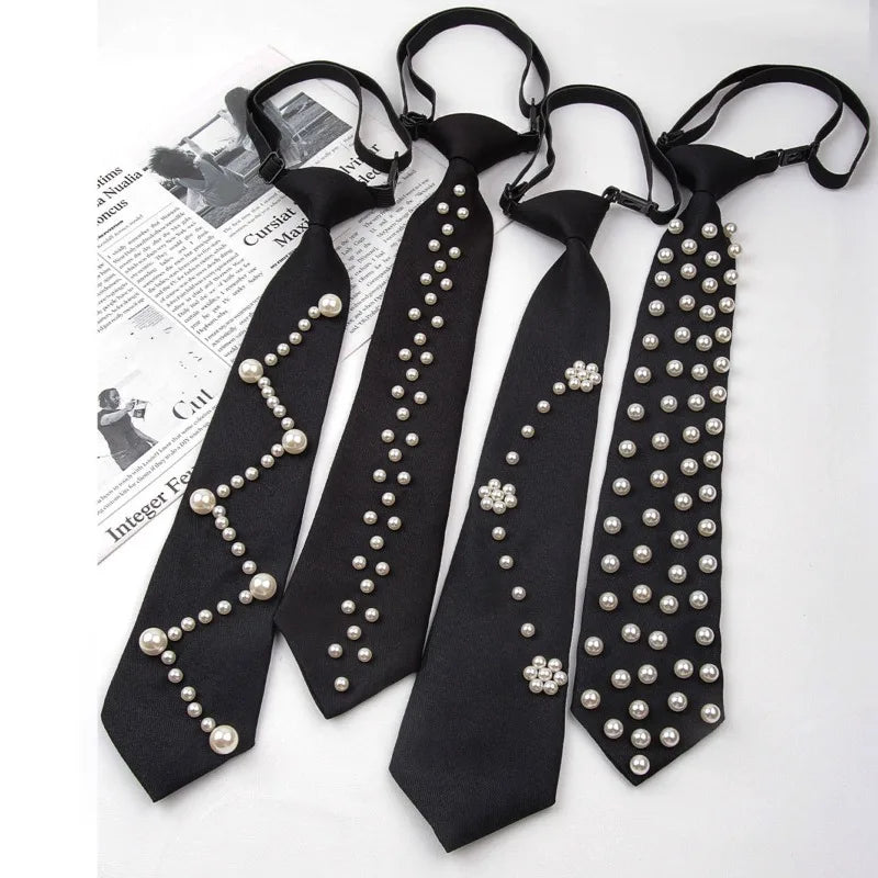collection of retro pearl ties