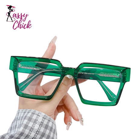 Retro Square Candy Color Eyewear Sassy Chick logo