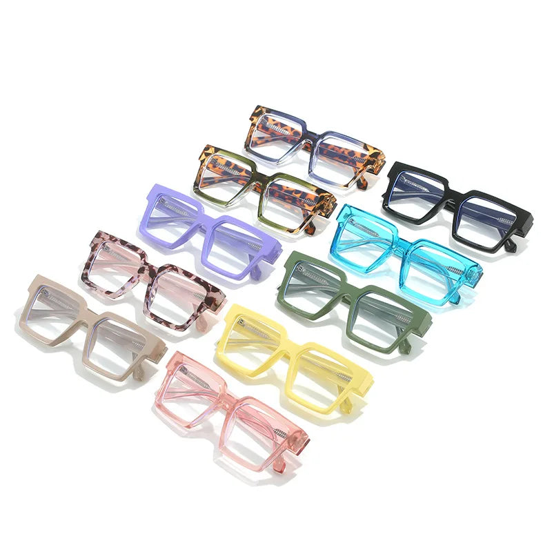 Collections of Retro Square Candy Color Eyewear