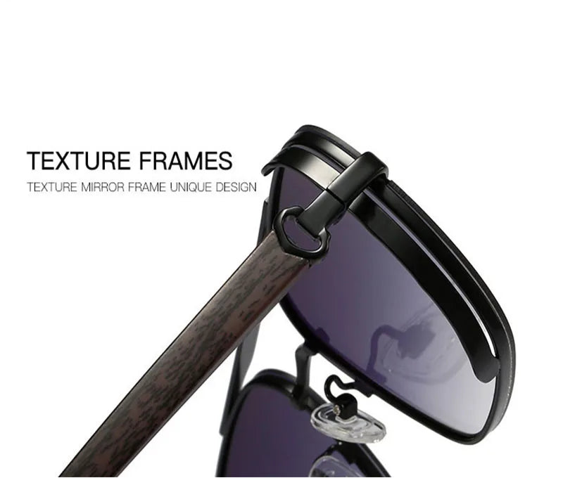 Retro Steampunk Square Sunglasses For Men