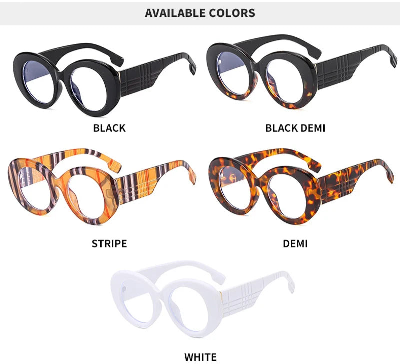 collection of Retro Round Anti Blue Light Glasses