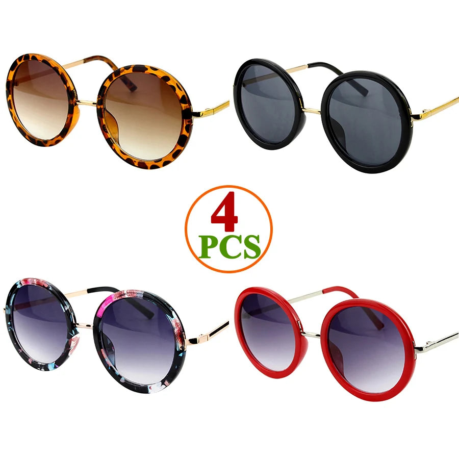 Collection of Retro Travel Drive Circle Frame Vintage Sunglasses