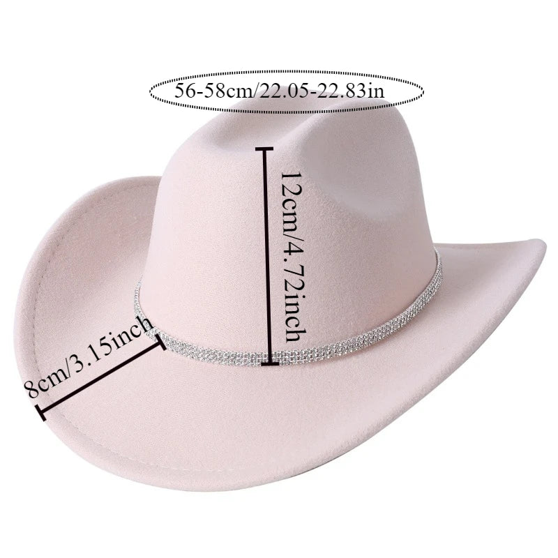 Rhinestone Girls Cowboy Hat Size