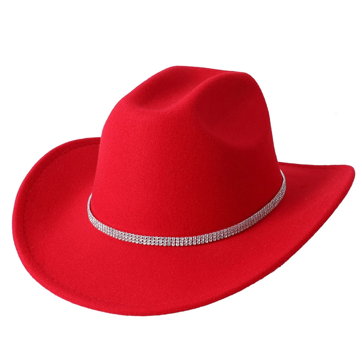 Red Rhinestone Girls Cowboy Hat