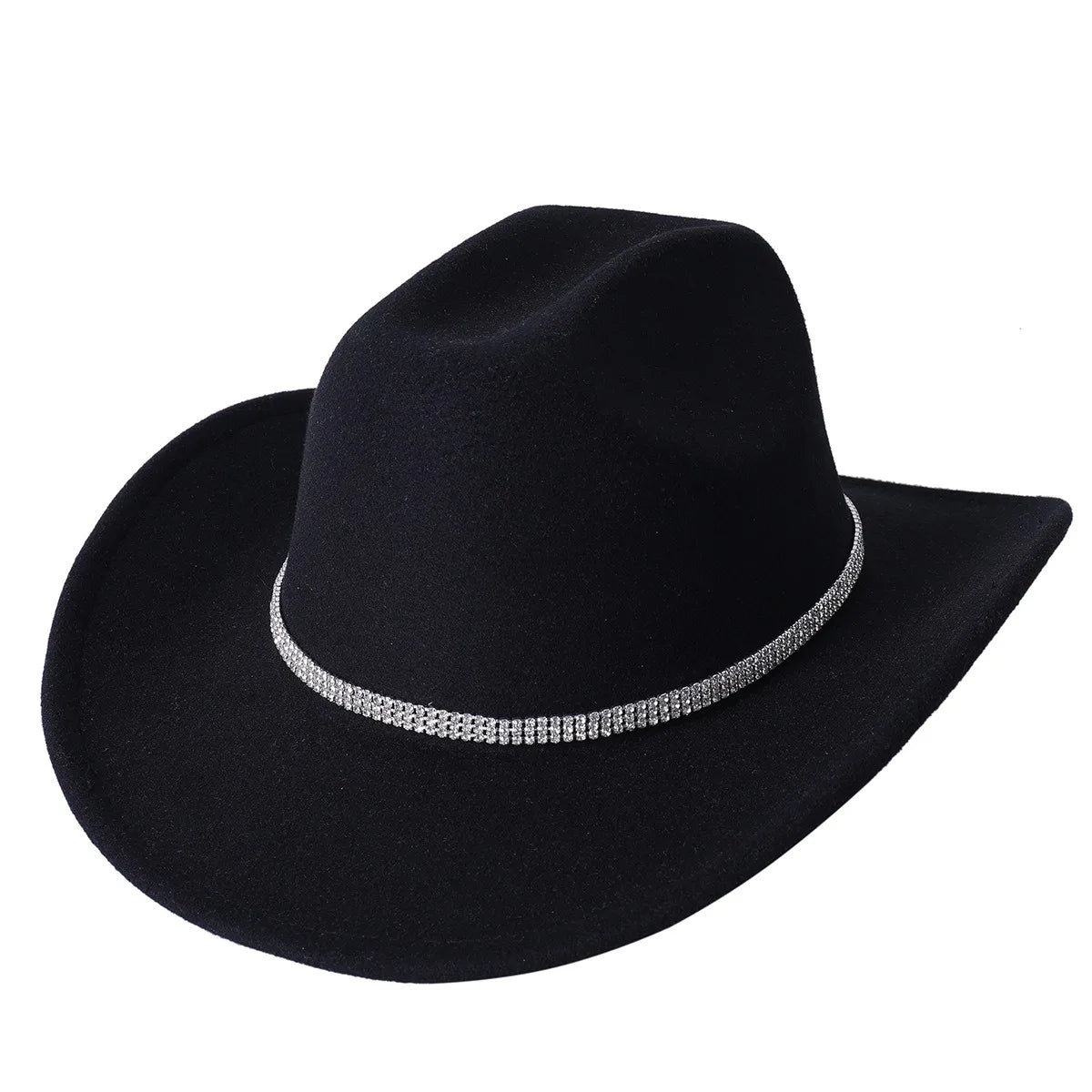 Black Rhinestone Girls Cowboy Hat