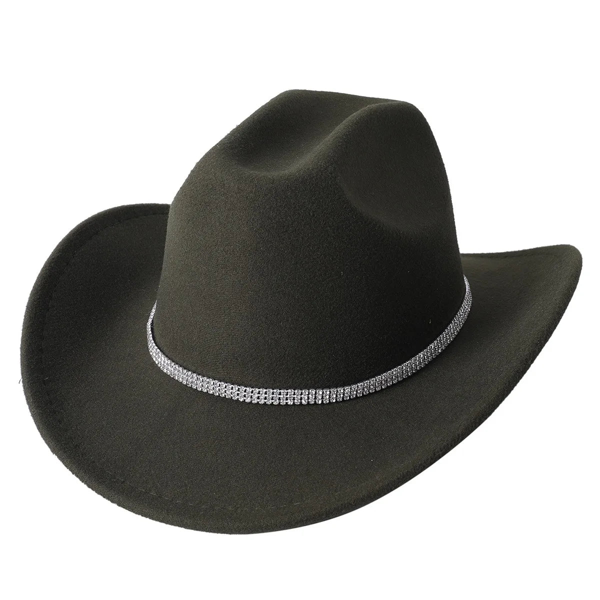 Black Rhinestone Girls Cowboy Hat