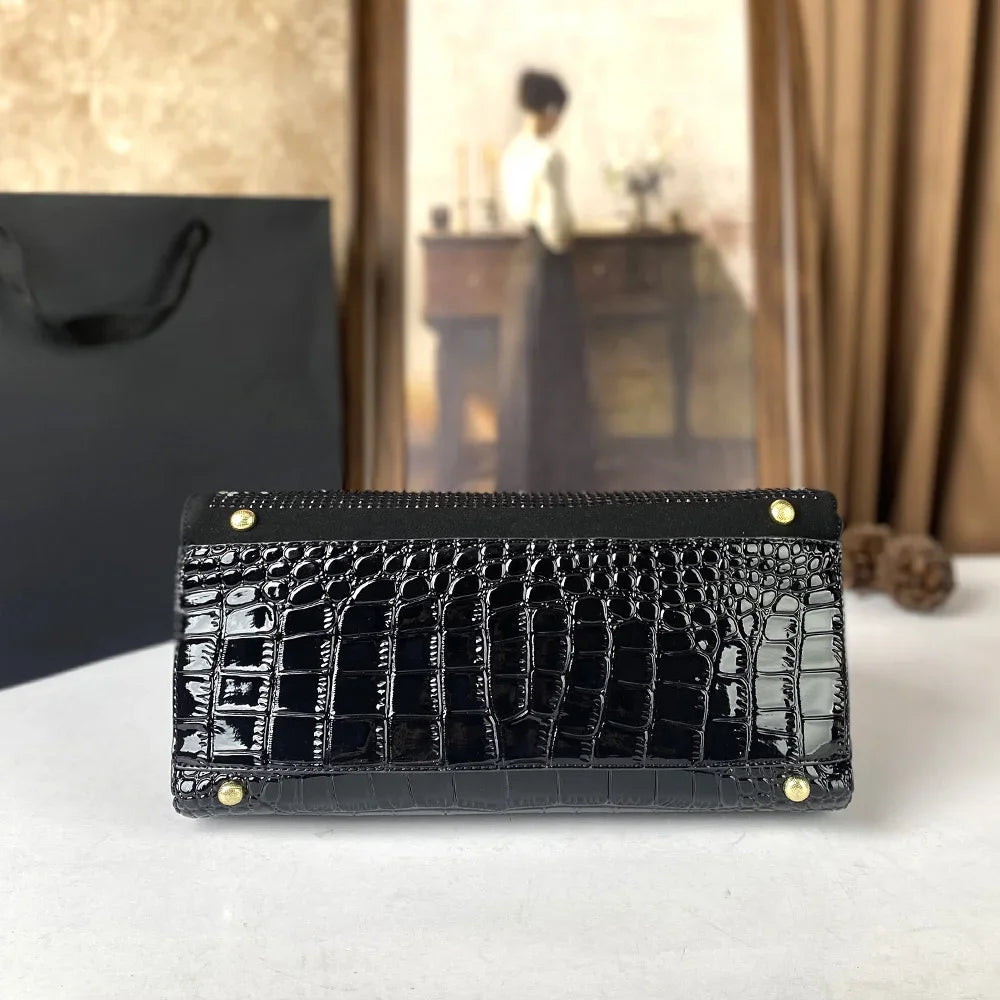 Rhinestones Large Capacity Socialite Crossbody Bag