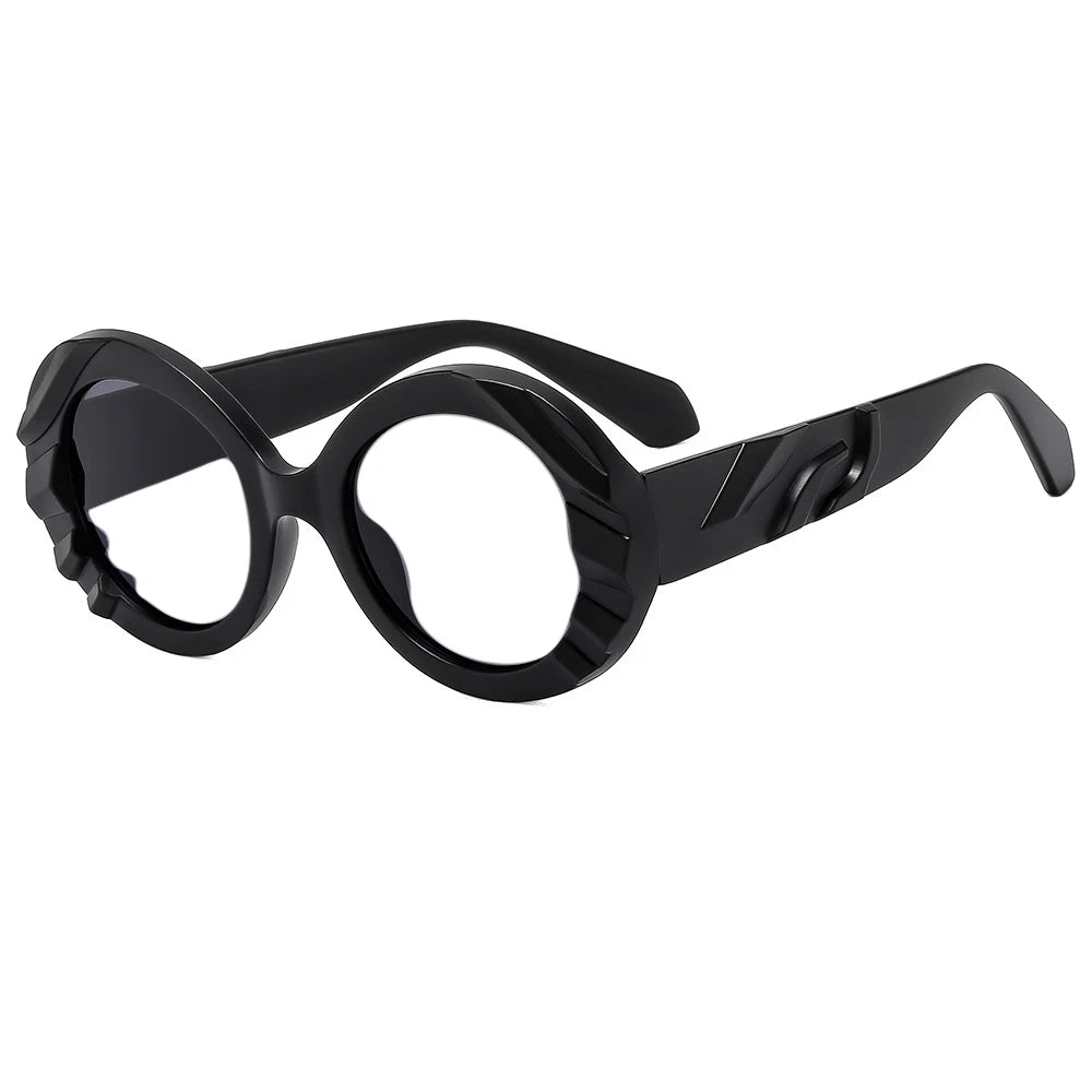 black frame eye glasses