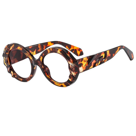 leopard frame eye glasses