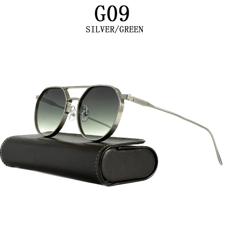 Round Steampunk Heavy Metal Sunglasses