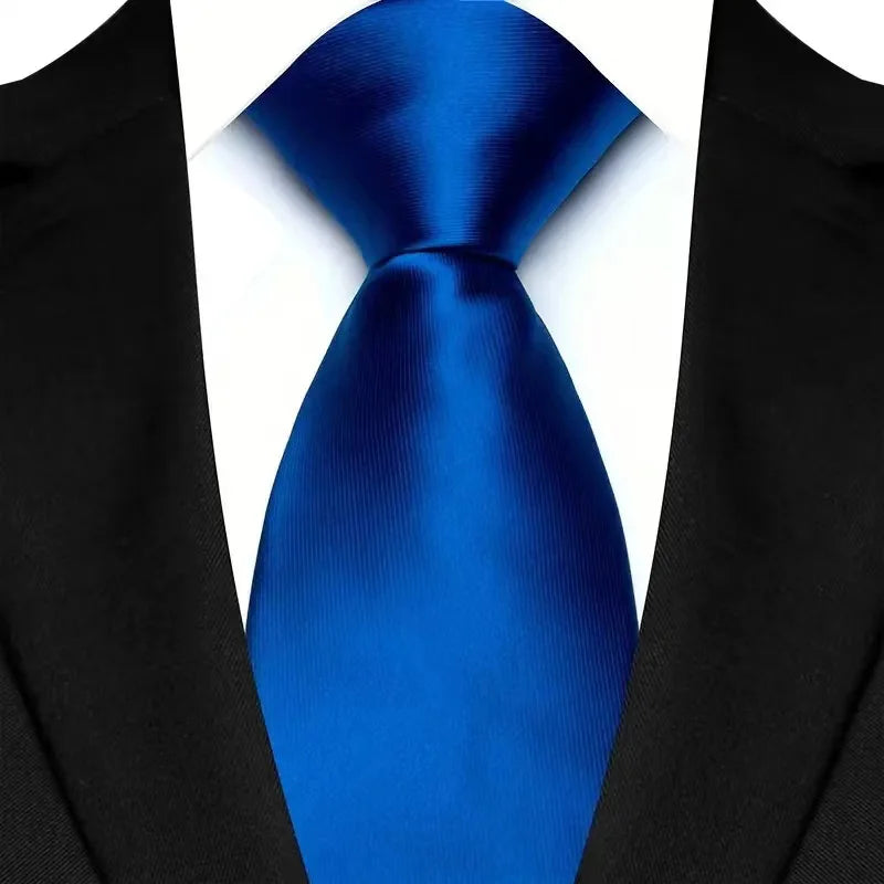 Royal Blue Color Paisley 8cm Jacquard Luxury Necktie