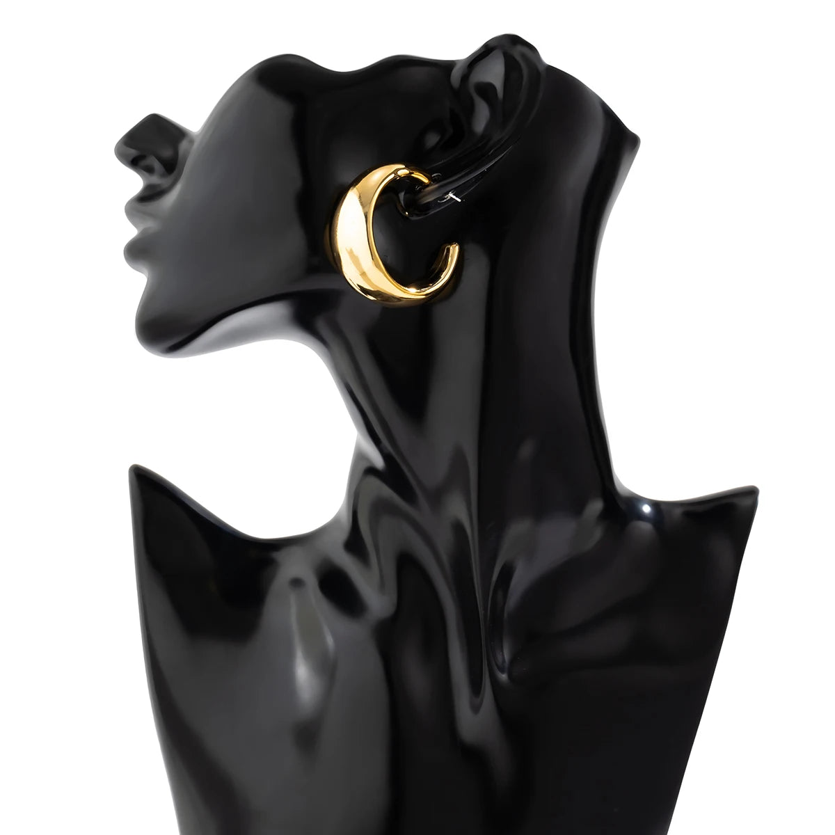 Punk Long Circle Drop Earring