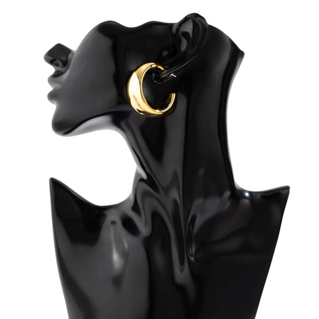 Punk Long Circle Drop Earring