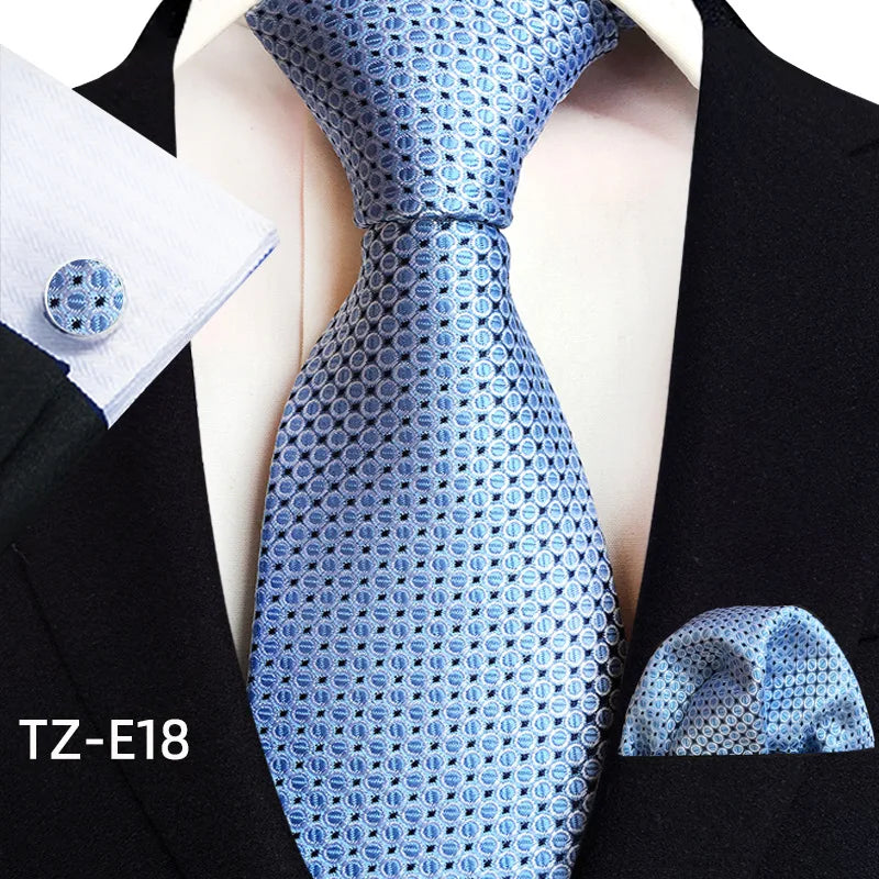 Royal Striped Paisley Pocket Square Cufflinks Necktie