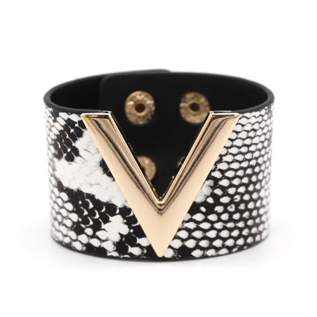 Leopard Wrap Leather Bracelet