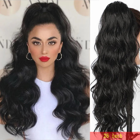 Long Wavy Ponytail Hair Extension