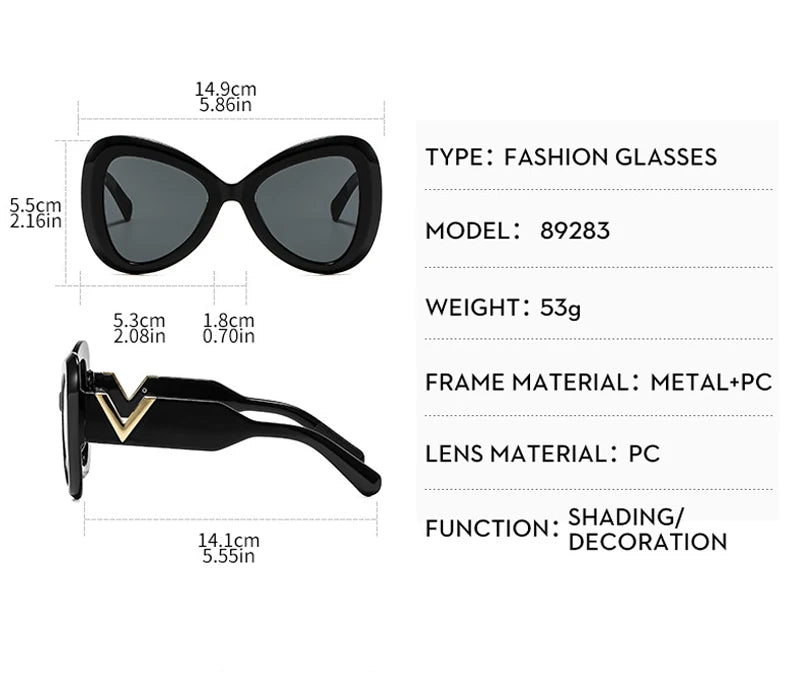 Women’s Cat-Eye Butterfly Sunglasses