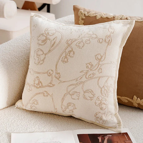Light Luxury French Stamping Pillow Cover