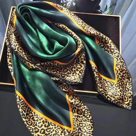 Emerald Green Silk Scarf