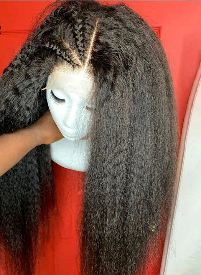 Kinky Straight Human Hair Wig
