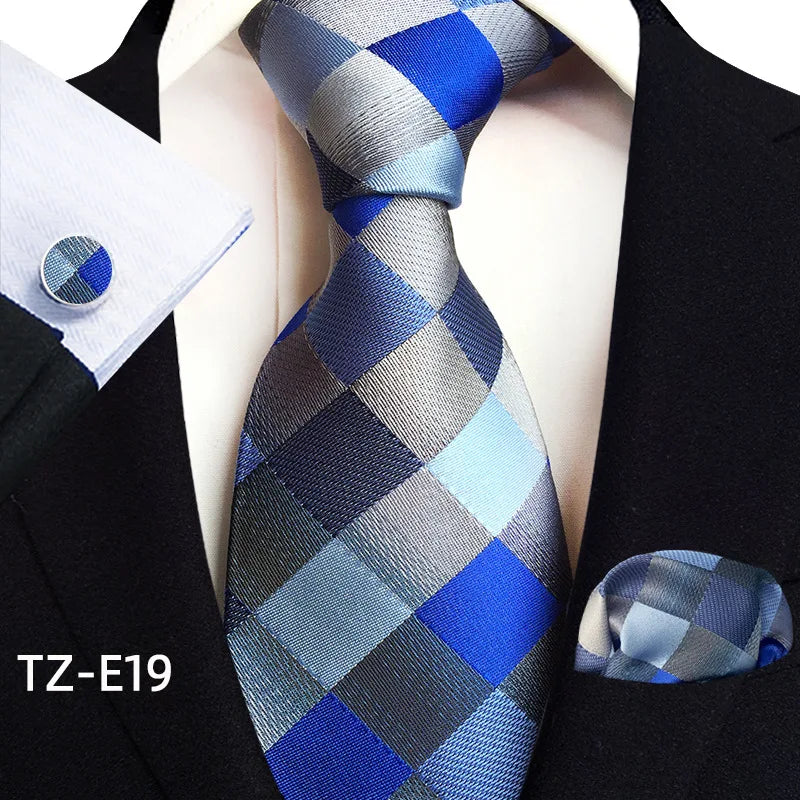 Royal Striped Paisley Pocket Square Cufflinks Necktie
