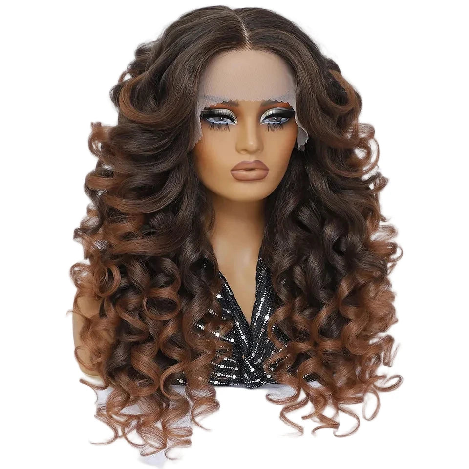 HD Curly Pre Plucked 13X5X1 Latisha Synthetic Wigs