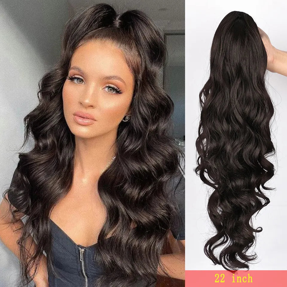 Long Wavy Ponytail Hair Extension