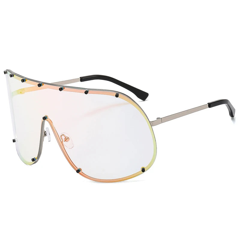White Punk Windproof Goggles UV400 Sunglasses